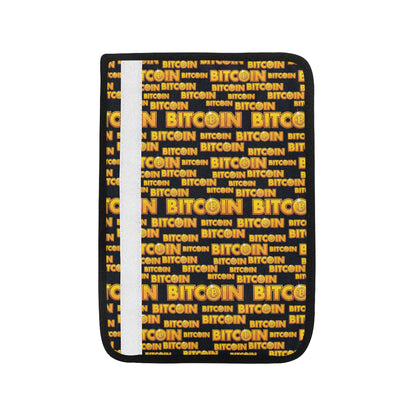 Bitcoin Pattern Print Design DO03 Car Seat Belt Cover
