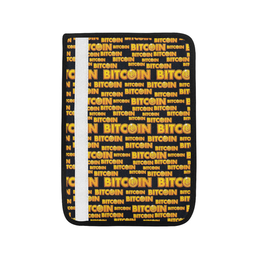 Bitcoin Pattern Print Design DO03 Car Seat Belt Cover