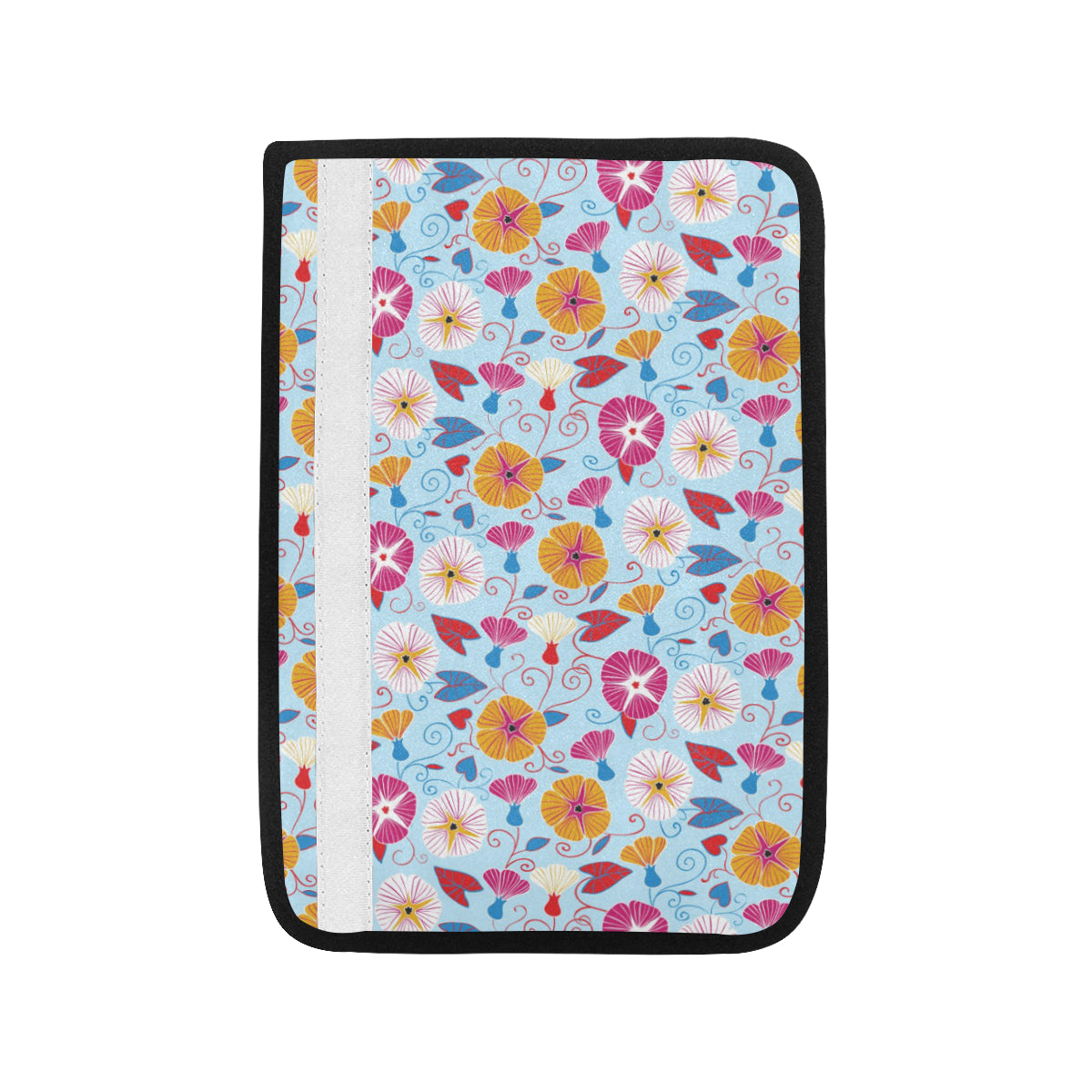 Morning Glory Pattern Print Design MG06 Car Seat Belt Cover