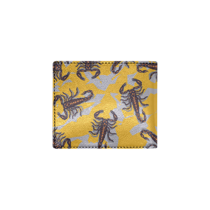 Scorpion Pattern Print Design 01 Men's ID Card Wallet