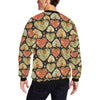 Heart Boho Pattern Print Design HE04 Men Long Sleeve Sweatshirt