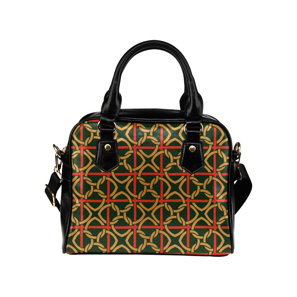 Irish Pattern Print Design 01 Shoulder Handbag