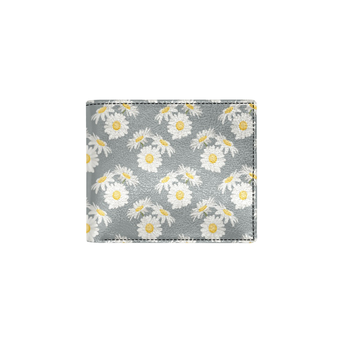 Daisy Pattern Print Design DS09 Men's ID Card Wallet