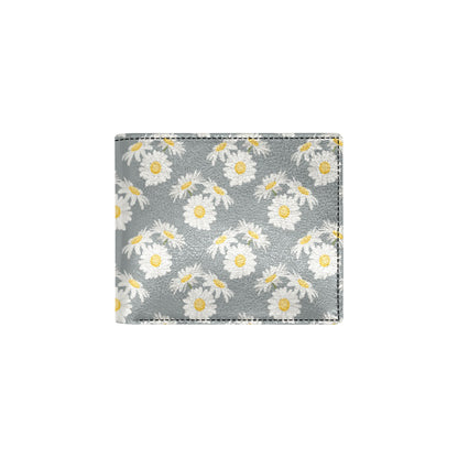 Daisy Pattern Print Design DS09 Men's ID Card Wallet