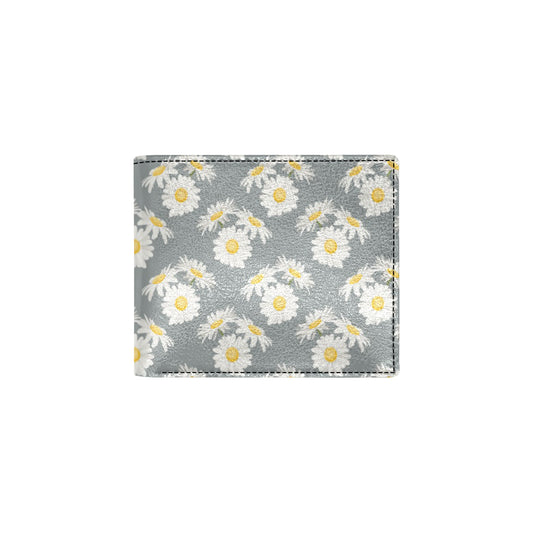 Daisy Pattern Print Design DS09 Men's ID Card Wallet