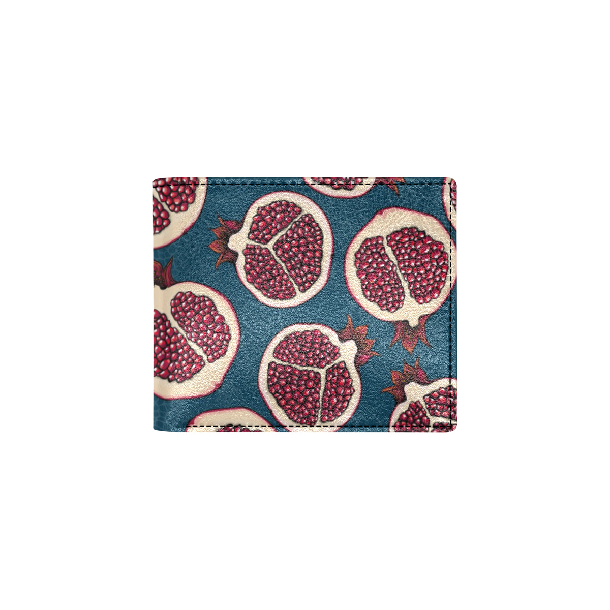 Pomegranate Pattern Print Design PG02 Men's ID Card Wallet