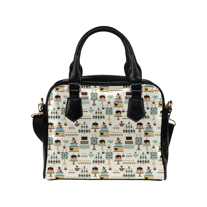 Cake Pattern Print Design 02 Shoulder Handbag