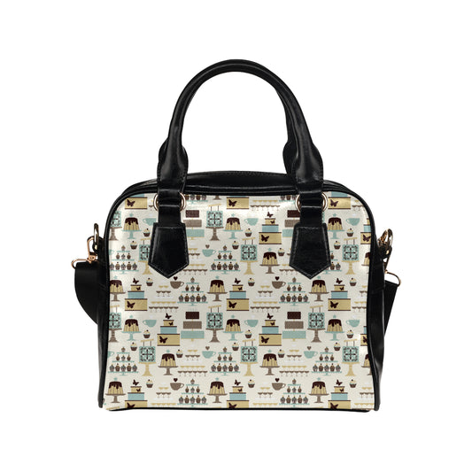 Cake Pattern Print Design 02 Shoulder Handbag