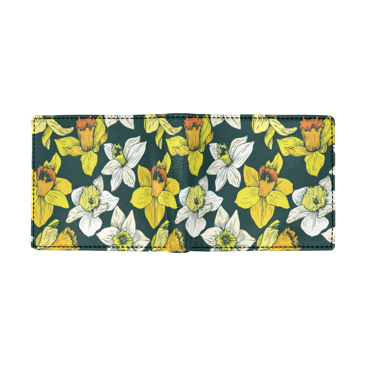 Daffodils Pattern Print Design DF02 Men's ID Card Wallet