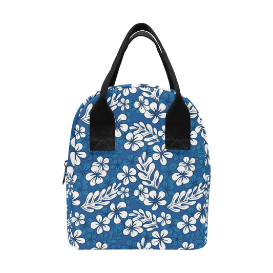Plumeria Pattern Print Design PM015 Insulated Lunch Bag