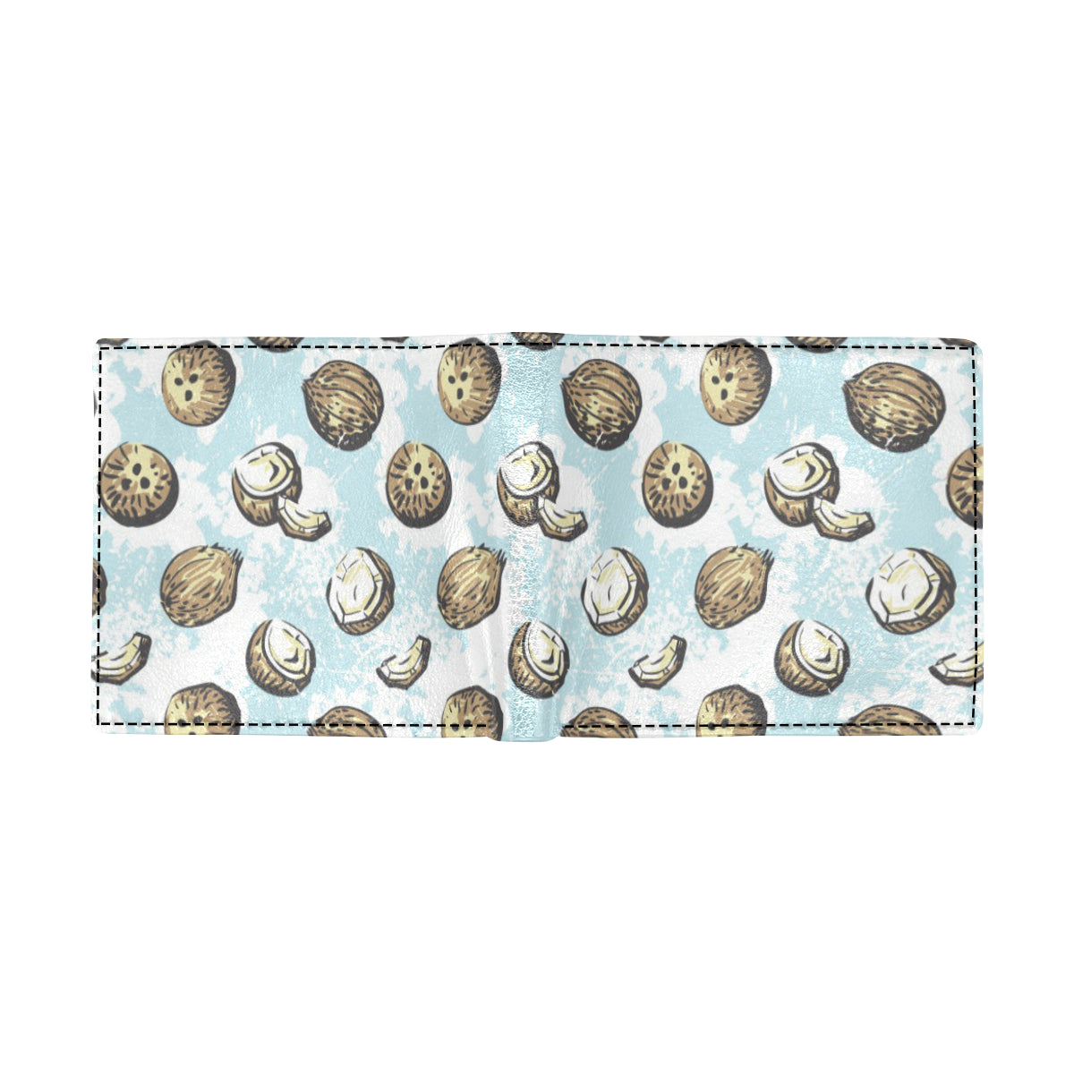 Coconut Pattern Print Design CN01 Men's ID Card Wallet