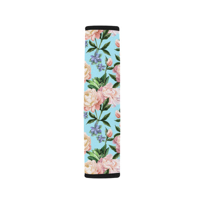 Peony Pattern Print Design PE02 Car Seat Belt Cover