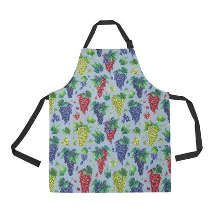 Grape Pattern Print Design GP06 Apron with Pocket