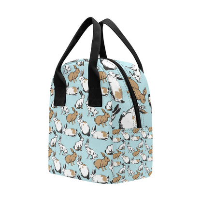 Rabbit Pattern Print Design RB018 Insulated Lunch Bag