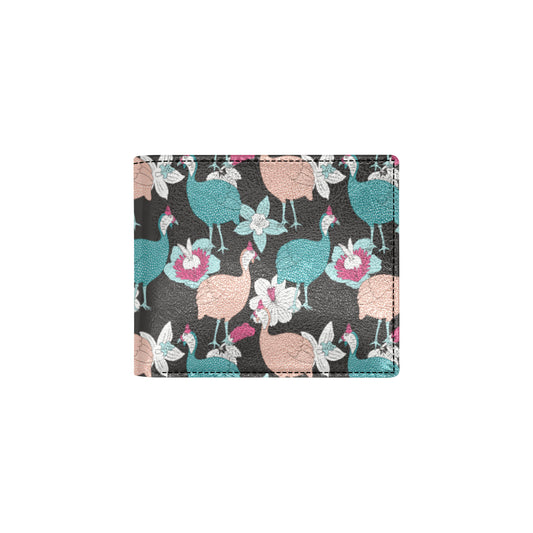 Guinea Fowl Pattern Print Design 03 Men's ID Card Wallet