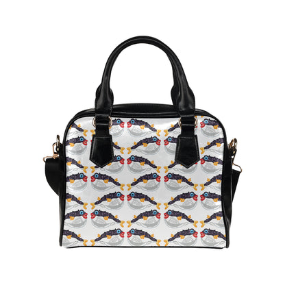 Fugu Pattern Print Design 03 Shoulder Handbag