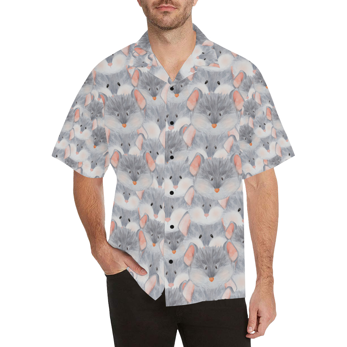 Rat Baby Pattern Print Design 02 Men's Hawaiian Shirt