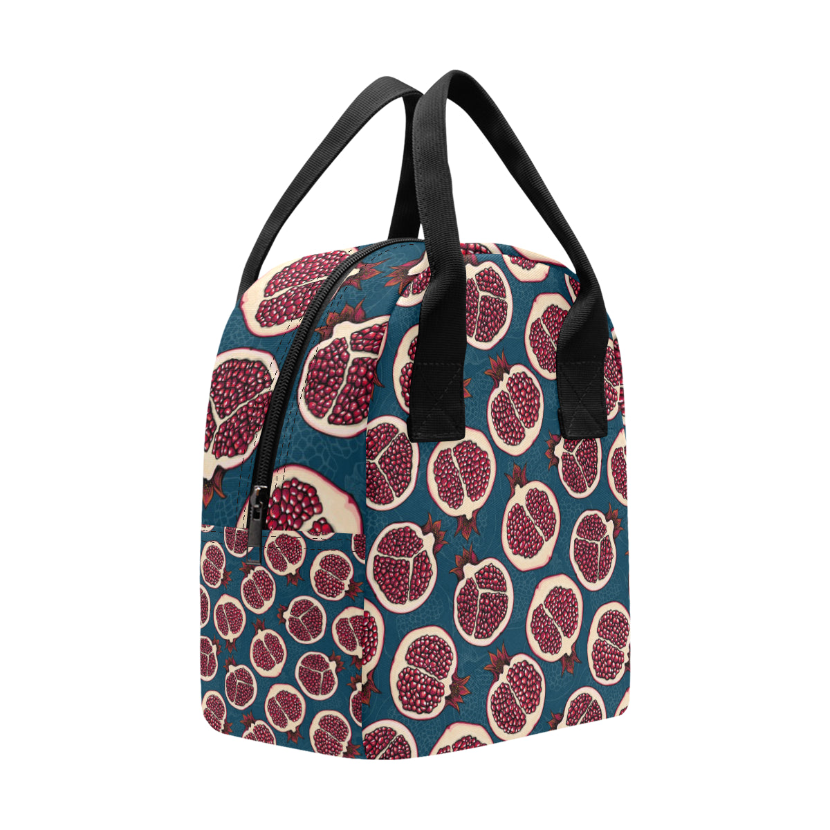 Pomegranate Pattern Print Design PG02 Insulated Lunch Bag