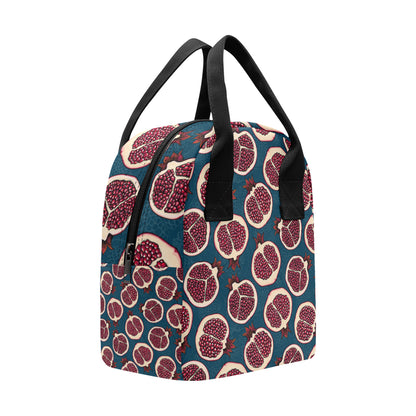 Pomegranate Pattern Print Design PG02 Insulated Lunch Bag