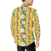 Hawaiian Themed Pattern Print Design H09 Men's Long Sleeve Shirt
