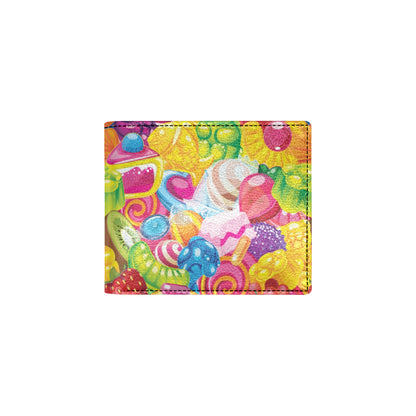 Candy Pattern Print Design CA01 Men's ID Card Wallet