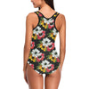 Anemone Pattern Print Design AM07 Women Swimsuit