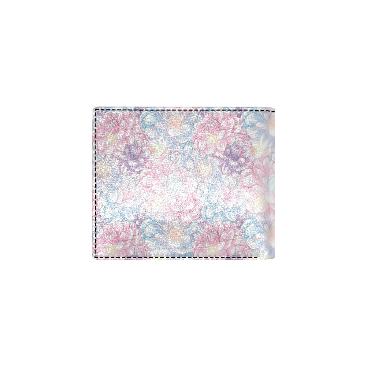 Dahlia Pattern Print Design 01 Men's ID Card Wallet