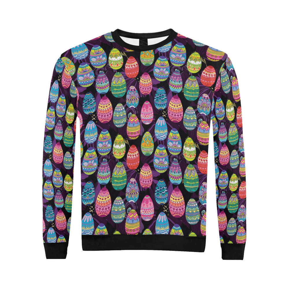 Easter Eggs Pattern Print Design RB08 Men Long Sleeve Sweatshirt