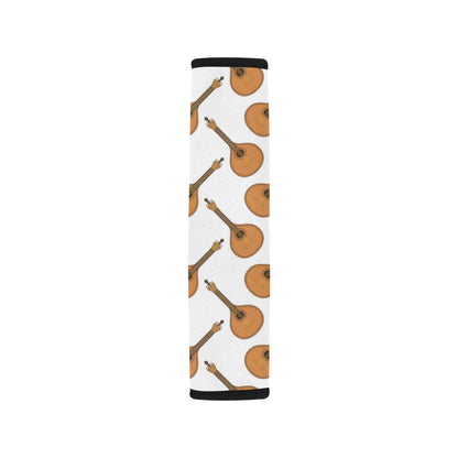 Mandolin Pattern Print Design 01 Car Seat Belt Cover