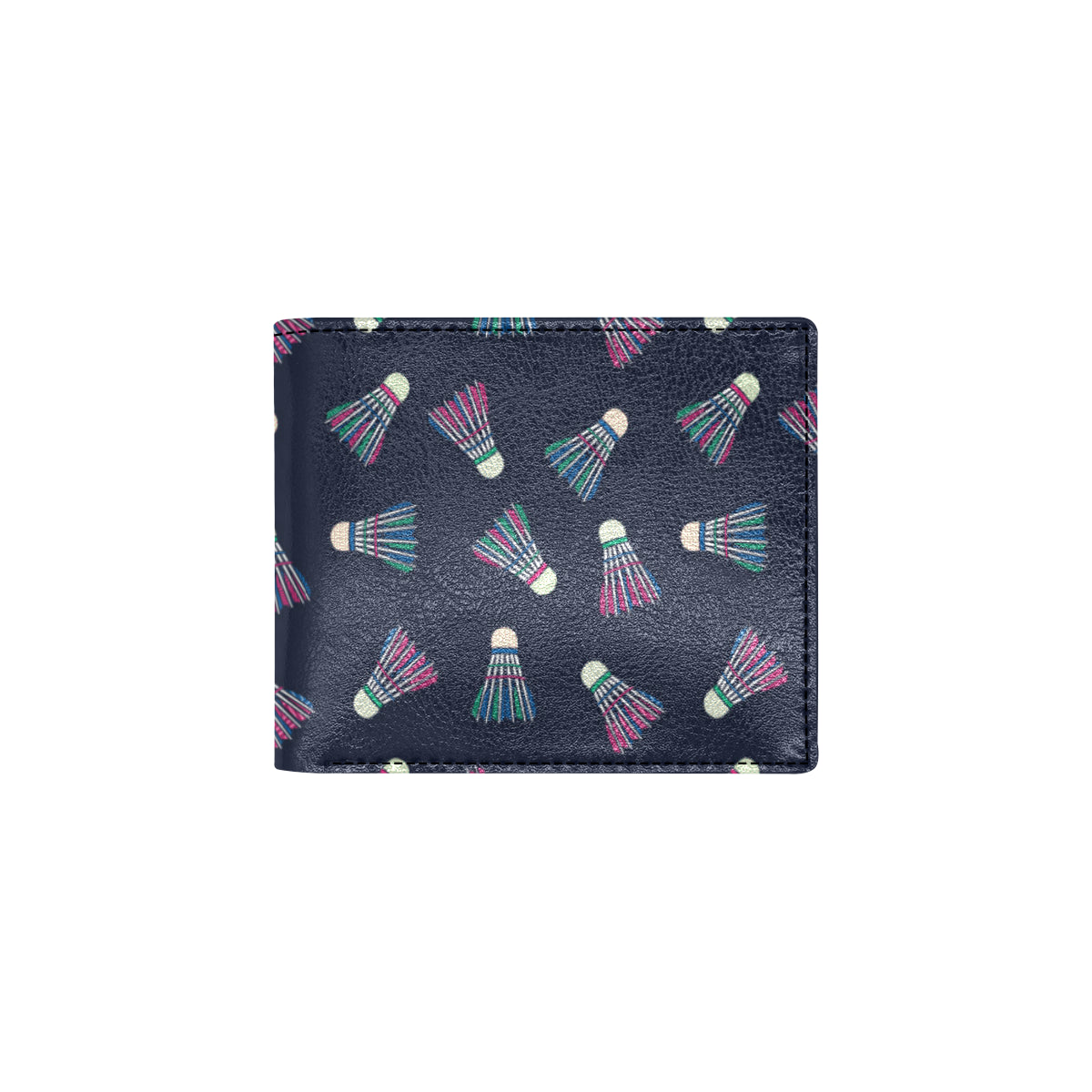 Badminton Ball Pattern Print Design 02 Men's ID Card Wallet