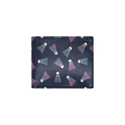 Badminton Ball Pattern Print Design 02 Men's ID Card Wallet