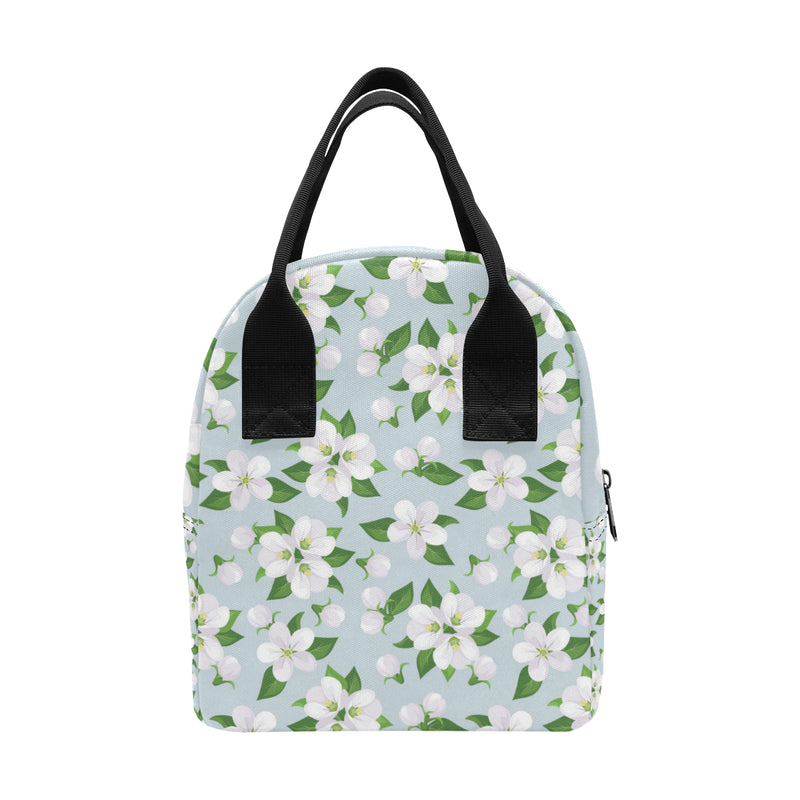 Apple blossom Pattern Print Design AB04 Insulated Lunch Bag