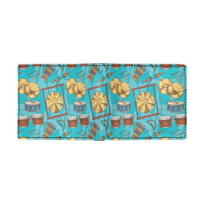 Percussion Pattern Print Design 03 Men's ID Card Wallet