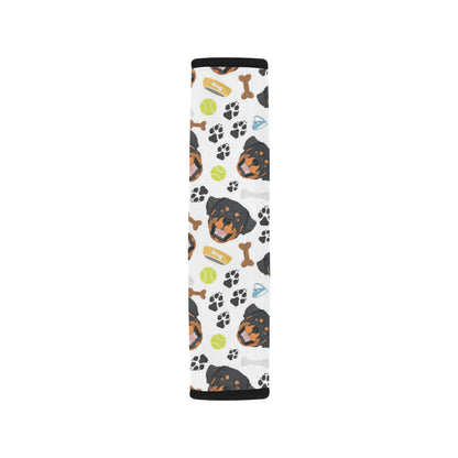 Rottweiler Pattern Print Design A04 Car Seat Belt Cover