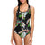 Apple blossom Pattern Print Design AB07 Women Swimsuit