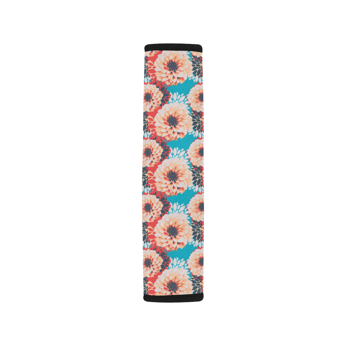 Dahlia Pattern Print Design DH05 Car Seat Belt Cover