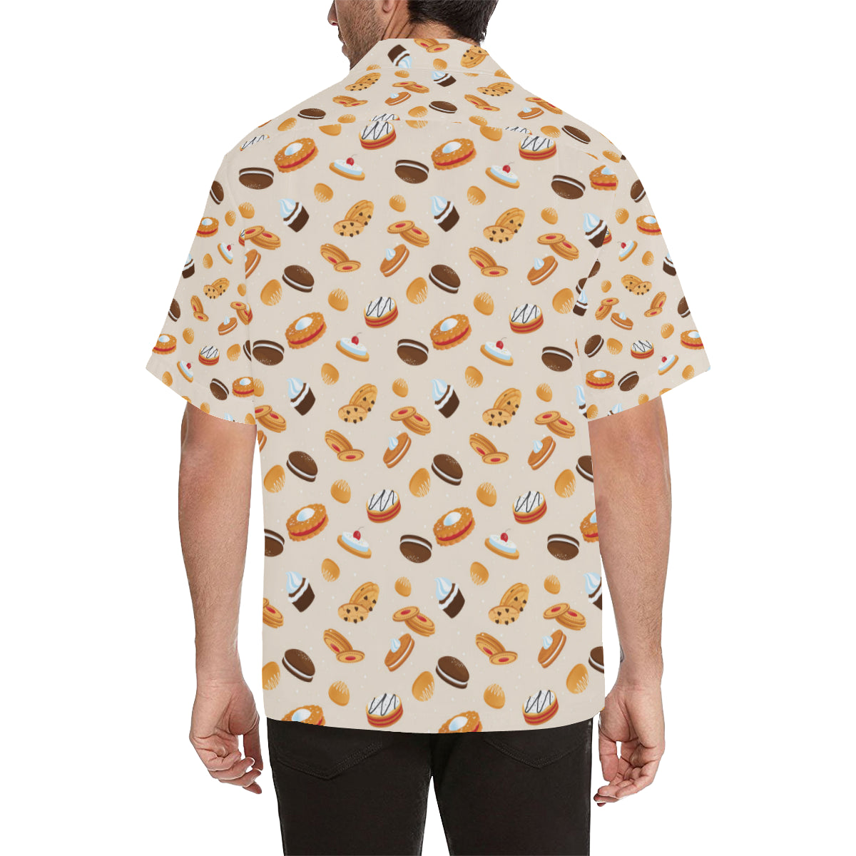 Biscuit Pattern Print Design 01 Men's Hawaiian Shirt