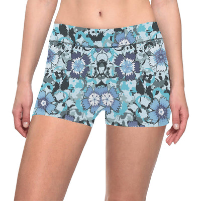 Carnations Pattern Print Design CN04 Yoga Shorts