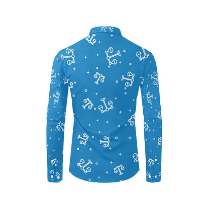 Libra Pattern Print Design 05 Men's Long Sleeve Shirt