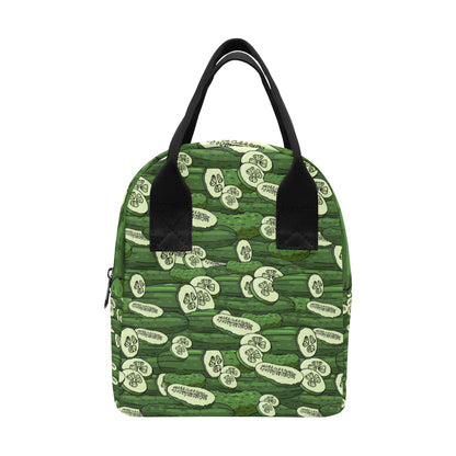 Cucumber Pattern Print Design CC01 Insulated Lunch Bag