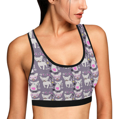 Chihuahua Happy Pattern Sports Bra