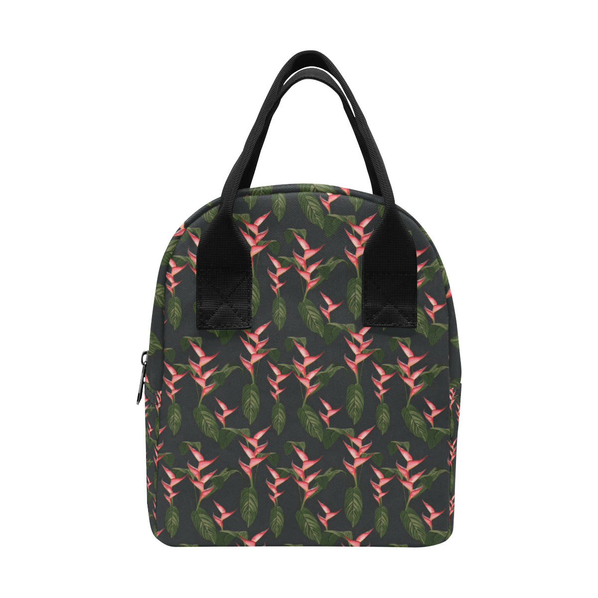 Heliconia Pattern Print Design HL07 Insulated Lunch Bag