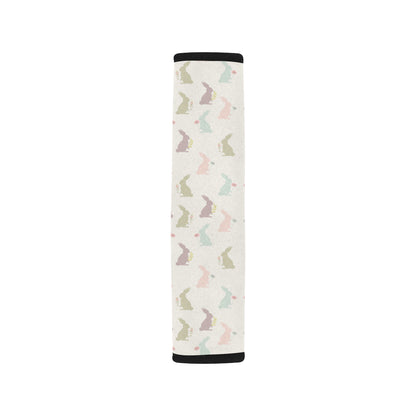 Bunny Pattern Print Design 05 Car Seat Belt Cover
