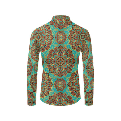 Medallion Pattern Print Design 02 Men's Long Sleeve Shirt