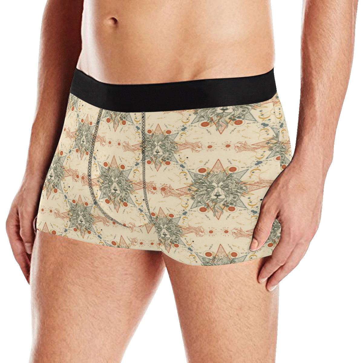 Leo Pattern Print Design 02 Men's Boxer Briefs