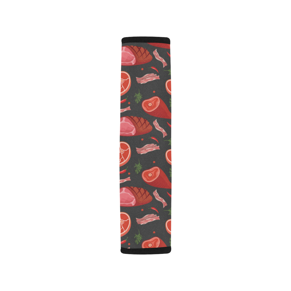 Meat Pattern Print Design 03 Car Seat Belt Cover