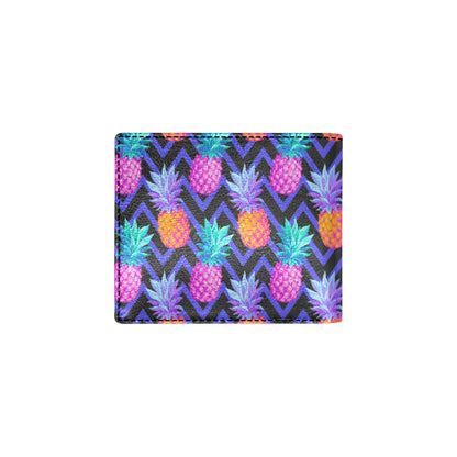 Pineapple Color Art Pattern Men's ID Card Wallet