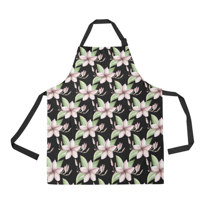 Plumeria Pattern Print Design PM02 Apron with Pocket