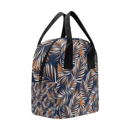 Tropical Flower Pattern Print Design TF07 Insulated Lunch Bag