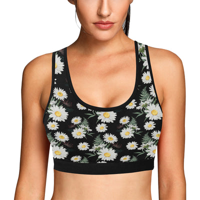 Daisy Pattern Print Design DS07 Sports Bra